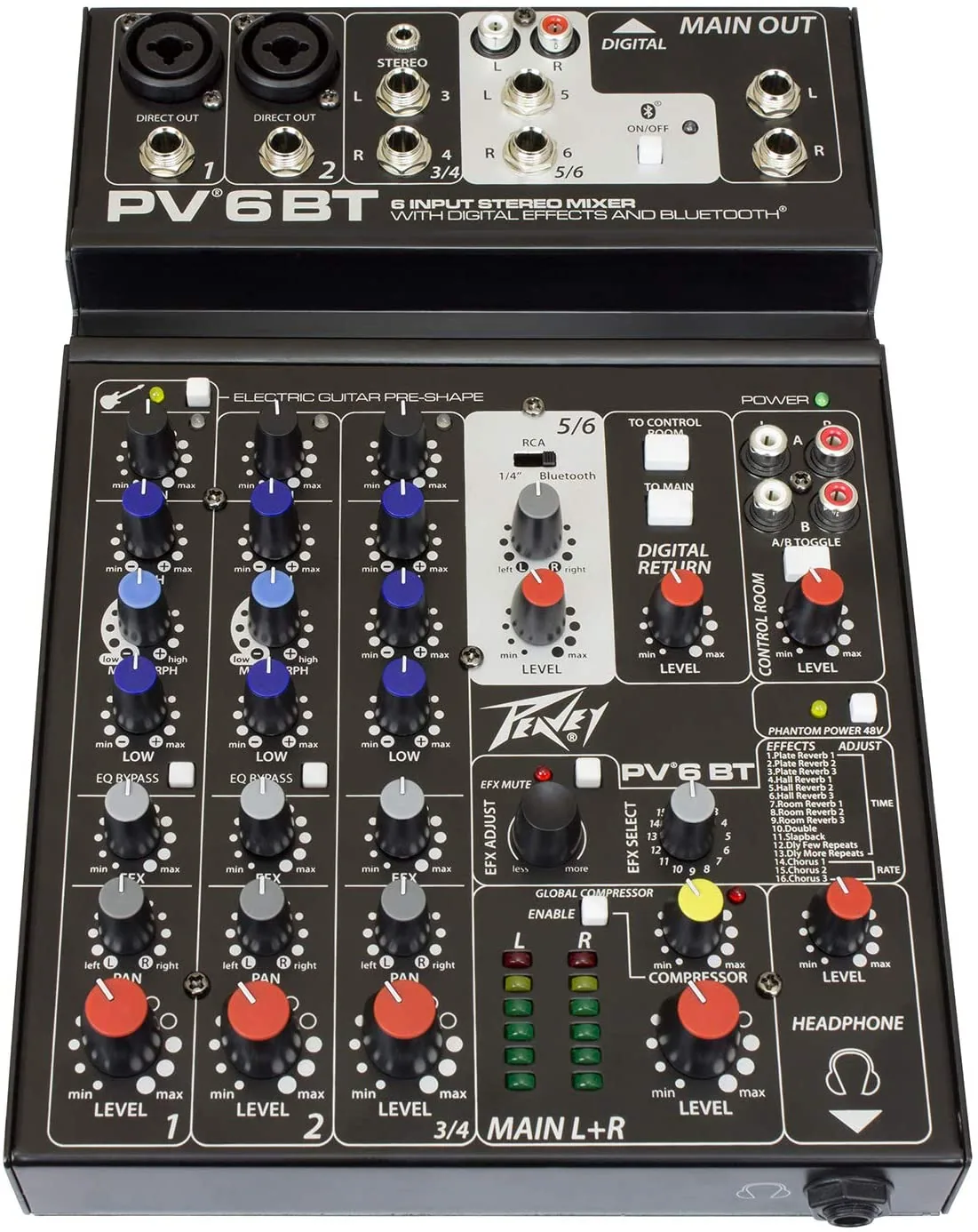 PV6BT(1) MIXER PEAVEY PV6BT-C - Imagen 1