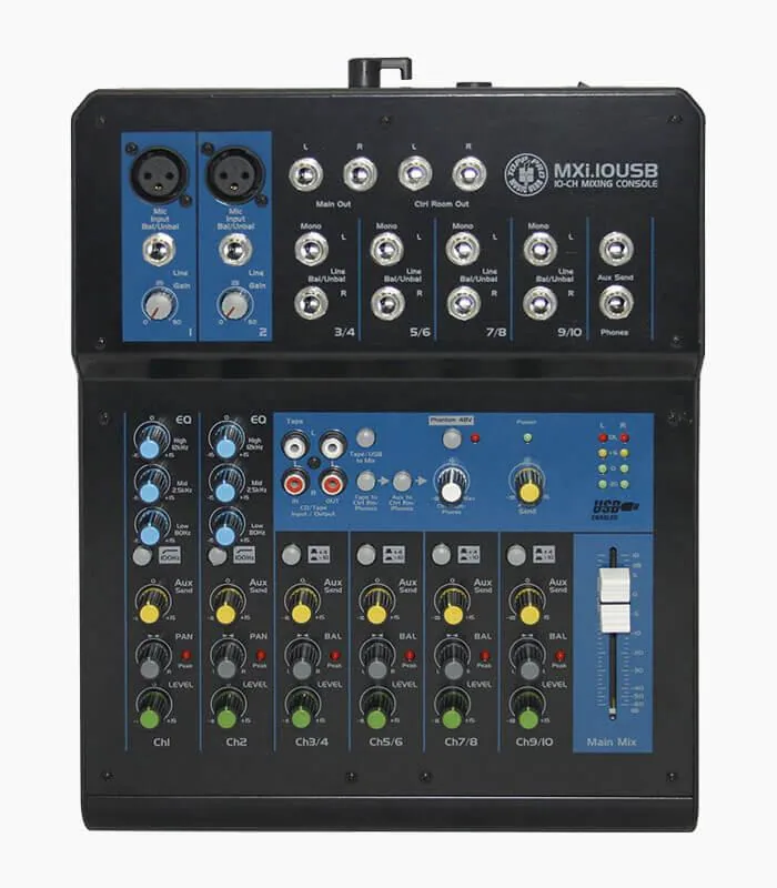 mixer-pasivo-mxi.10usb MIXER TOPP PRO MXI.10USB - Imagen 1