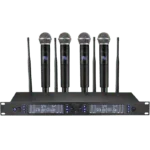 SET DE 4 MICROFONOS INALAMBRICO UHF FU-4.200