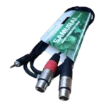 EXTENSION DE AUDIO 2 XLR HEMBRA - 3.5 MM ROXTONE